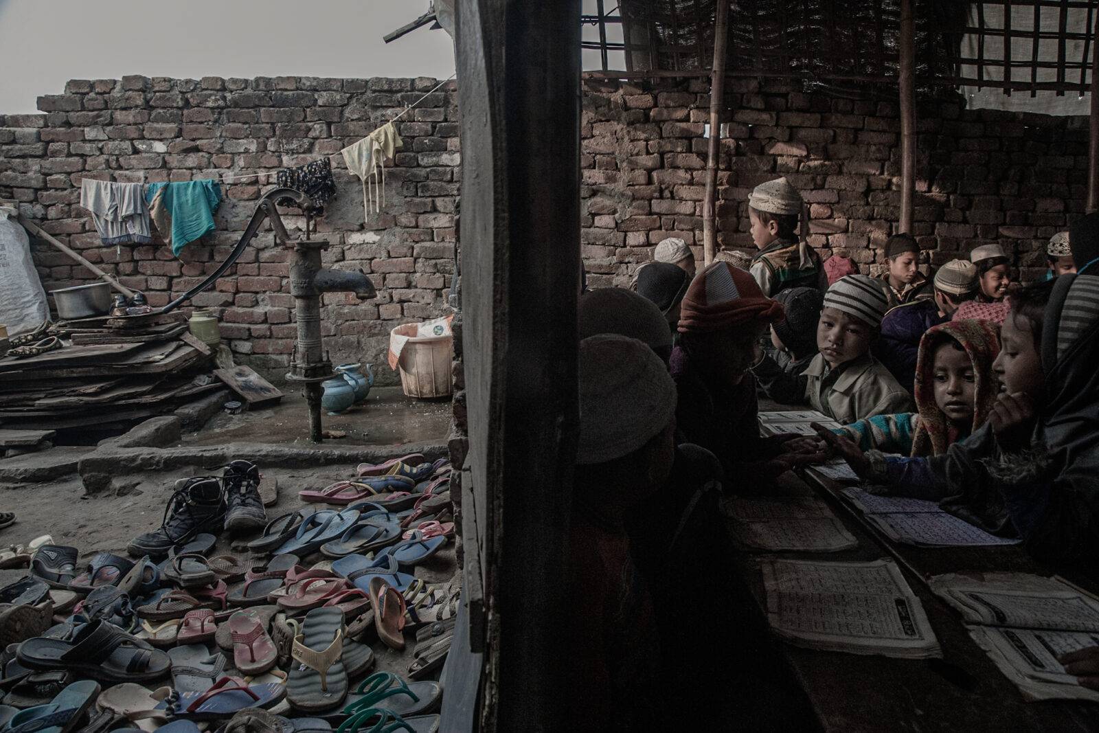 Refugee camp near Shaheen Bagh, Delhi