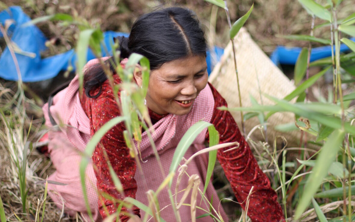 Karamela Khonglam grows more than 35 varieties of crops in her jhum field, an ancient shifting cultivation method practiced widely in northeast India. “Being from a matrilineal system, I am respected as a woman,” she says.