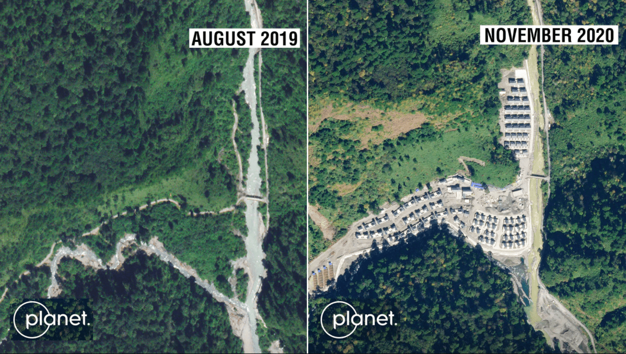 india china arunachal disputed border construction on arunachal pradesh disputed border chinese village in arunachal pradesh
