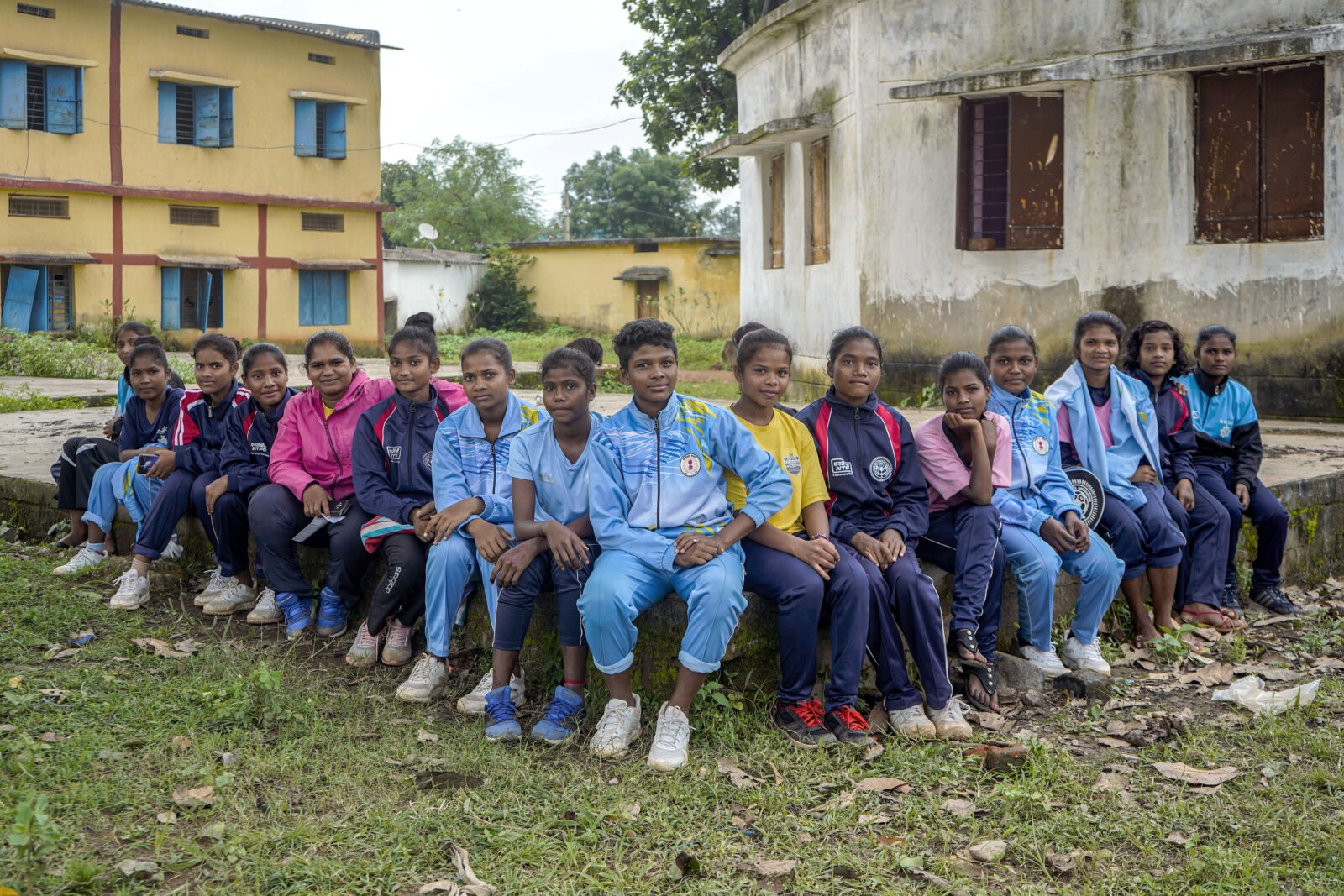 Bastar zone’s women’s team at Narayanpur for a tournament (Chhattisgarh)